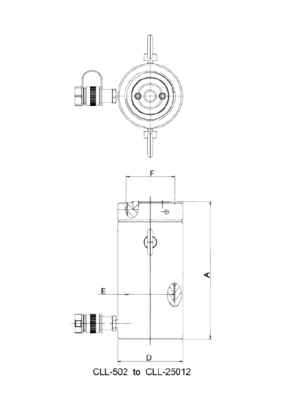 technical-specifications-of-cll-series-single-acting-high-tonnage-locking-nut-hydraulic-cylinder