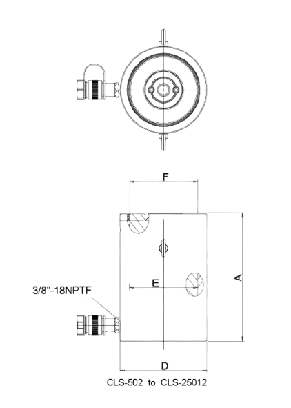 technical-specifications-of-cls-series-single-acting-heavy-duty-hydraulic-cylinder