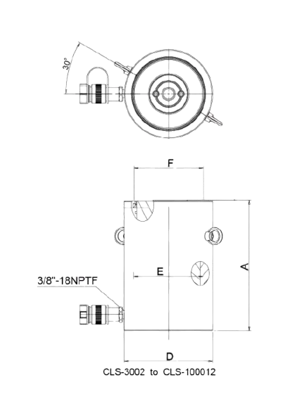 technical-specifications-of-cls-series-single-acting-heavy-duty-hydraulic-cylinder