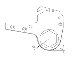 technical-specifications-of-low-cp-series-hollow-hydraulic-torque-wrench-working-head-and-reducer-set