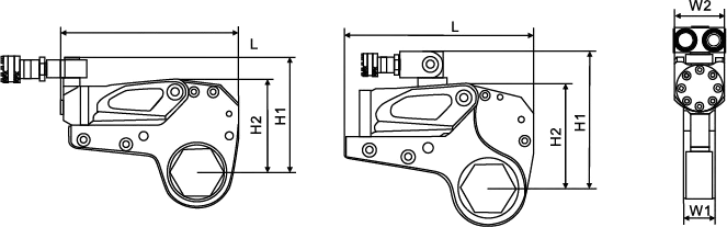 technical-specifications-of-low-series-hollow-hydraulic-torque-wrench
