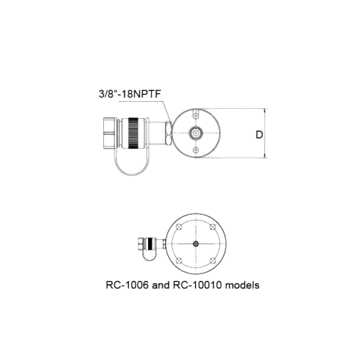 technical-specifications-of-rc-series-single-acting-universal-hydraulic-cylinder