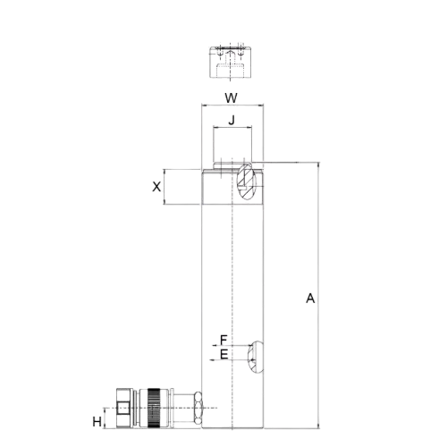technical-specifications-of-rc-series-single-acting-universal-hydraulic-cylinder