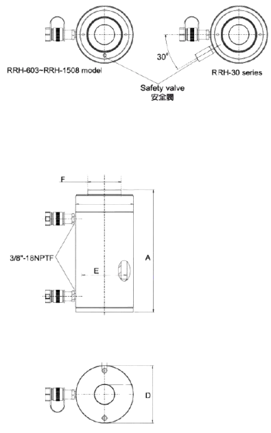 technical-specifications-of-rrh-series-double-acting-hollow-hydraulic-cylinder