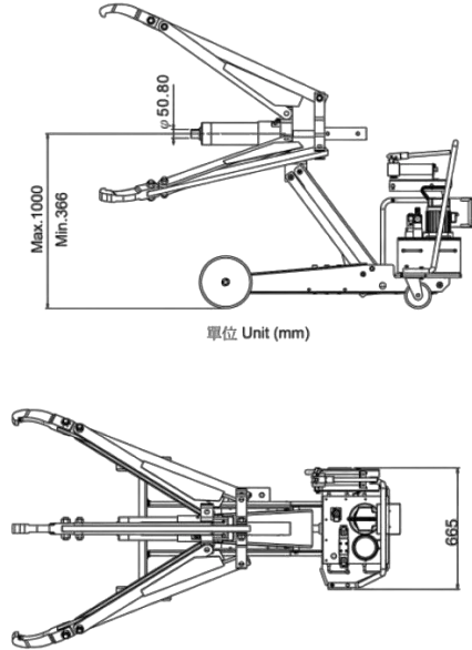 technical-specifications-of-vehicle-mounted-hydraulic-puller